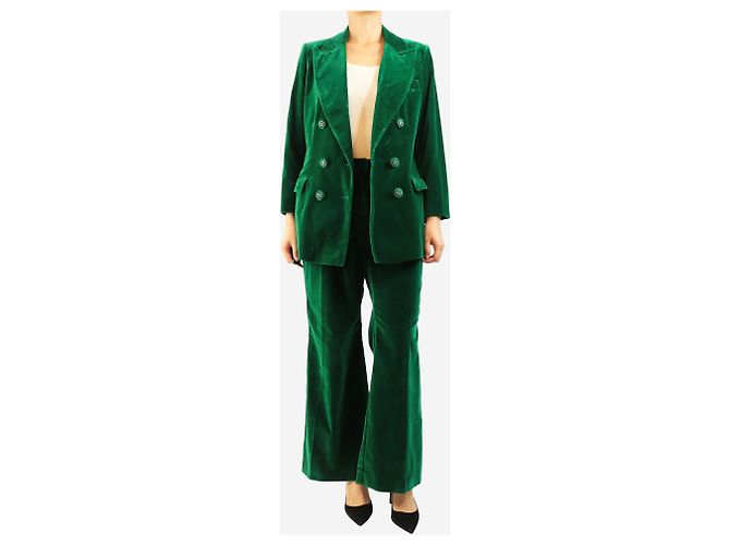 Etro Completo in velluto verde due pezzi - size UK 14 - vista 4