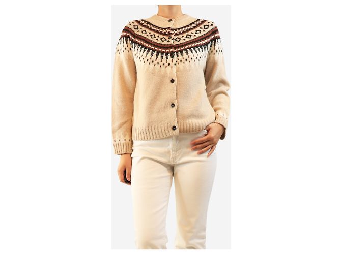 Weekend Max Mara Cárdigan fairisle neutro - size M - vista 2