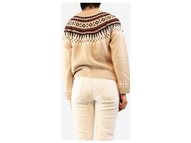 Weekend Max Mara Cárdigan fairisle neutro - size M - vista 3