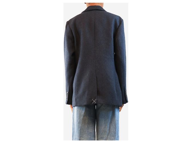Autre Marque Blazer de espiga azul marino - size XS - vista 2