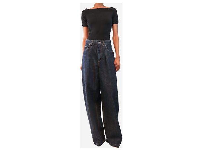 Jacquemus Vaqueros wide-leg índigo - size UK 8 Azul - vista 2