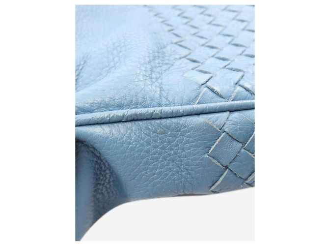 Bottega Veneta Borsa a tracolla in pelle Intrecciato blu - vista 11