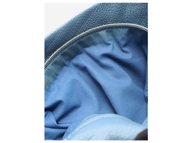 Bottega Veneta Borsa a tracolla in pelle Intrecciato blu - vista 14