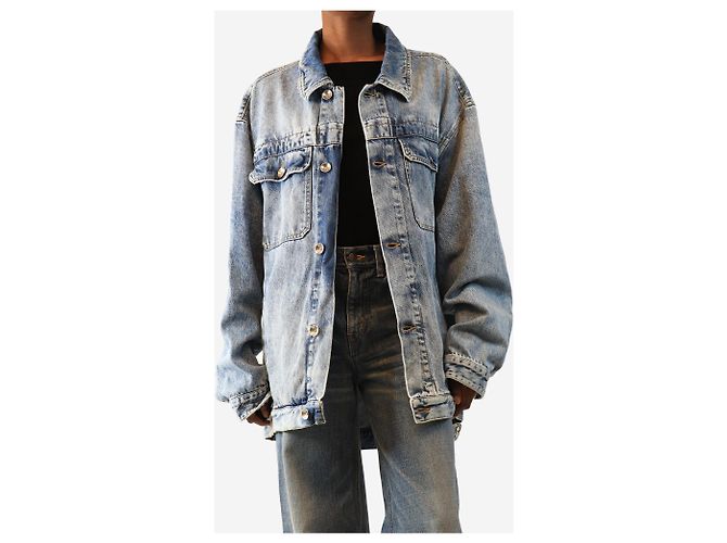 Maison Martin Margiela Blaue Oversized-Denimjacke - size XS - Ansicht 3