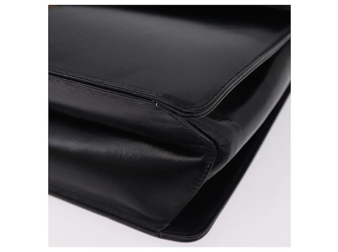Christian Dior Shoulder Bag Leather Black Gold Tone - vista 14