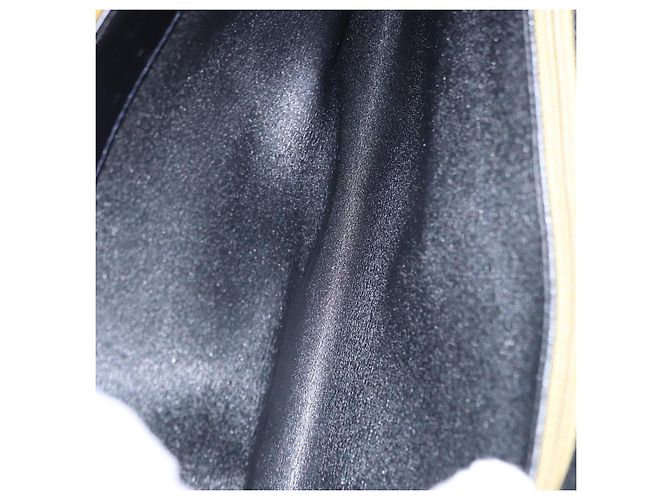 Christian Dior Shoulder Bag Leather Black Gold Tone - vista 20