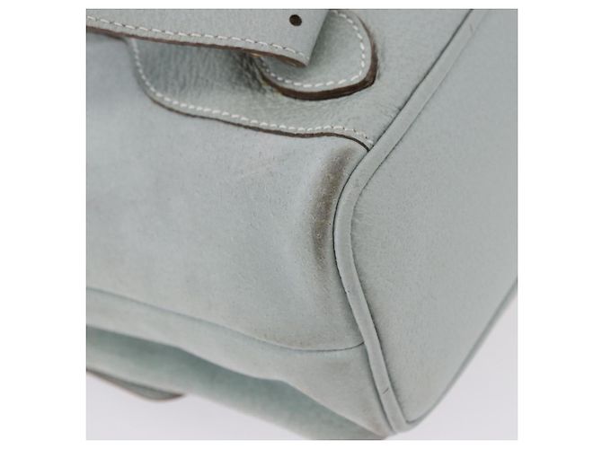GUCCI Bamboo Backpack Suede Light Blue Gold 003 2058 0016 - vista 17