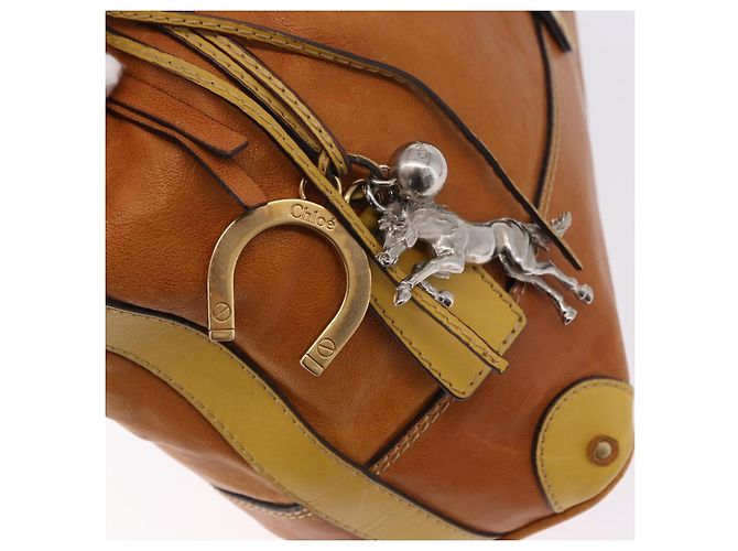 Chloé Chloe Hand Bag Leather Beige Gold Silver - vista 20