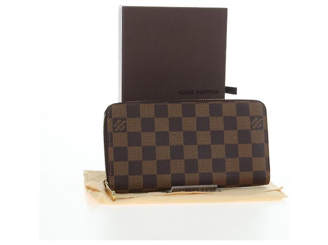 LOUIS VUITTON Damier Ebene Zippy Wallet Long Wallet N41661 LV - vista 12