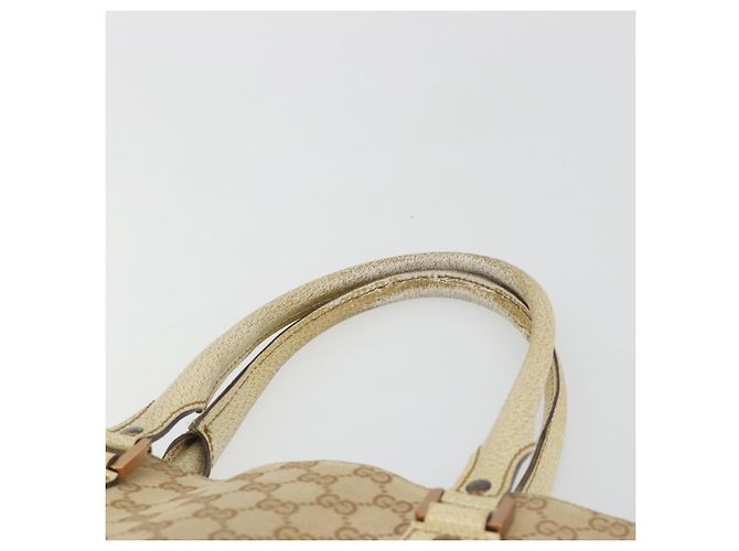 GUCCI GG Canvas Hand Bag Beige Bronze 124260 - vista 8
