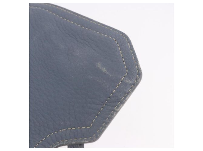 Miu Miu Hand Bag Leather 2way Light Blue Gold Tone - vista 10