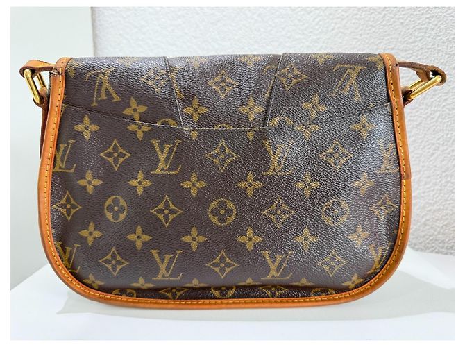 Borsa Louis Vuitton Menilmontant PM Logo Monogram Brown Marrone Monogramma - vista 3