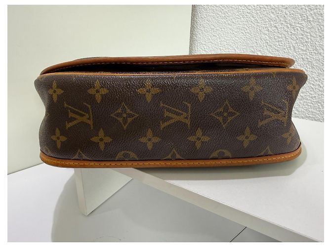 Borsa Louis Vuitton Menilmontant PM Logo Monogram Brown Marrone Monogramma - vista 5