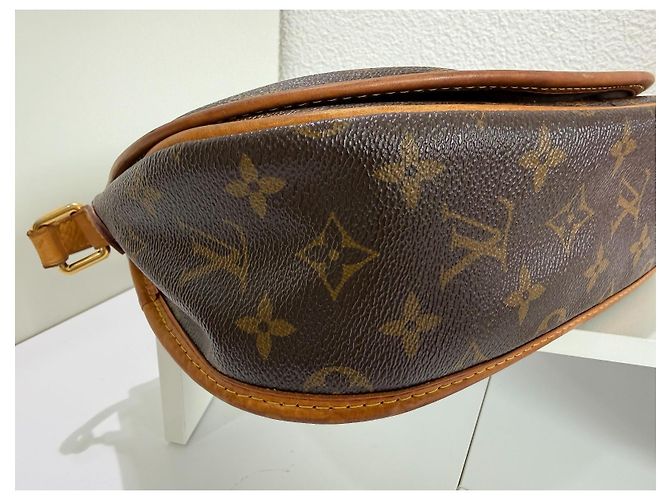 Borsa Louis Vuitton Menilmontant PM Logo Monogram Brown Marrone Monogramma - vista 6