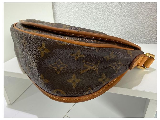 Borsa Louis Vuitton Menilmontant PM Logo Monogram Brown Marrone Monogramma - vista 7