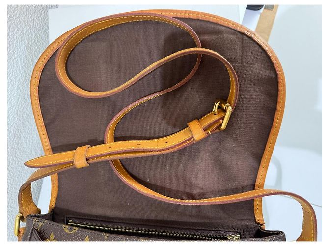 Borsa Louis Vuitton Menilmontant PM Logo Monogram Brown Marrone Monogramma - vista 9