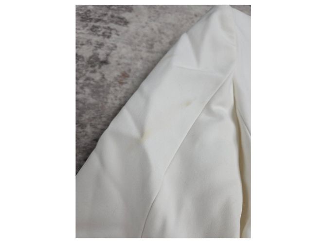 Blazer Balmain blanco talla 38 Dorado - vista 10