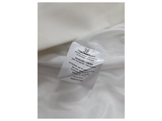 Blazer Balmain blanco talla 38 Dorado - vista 6