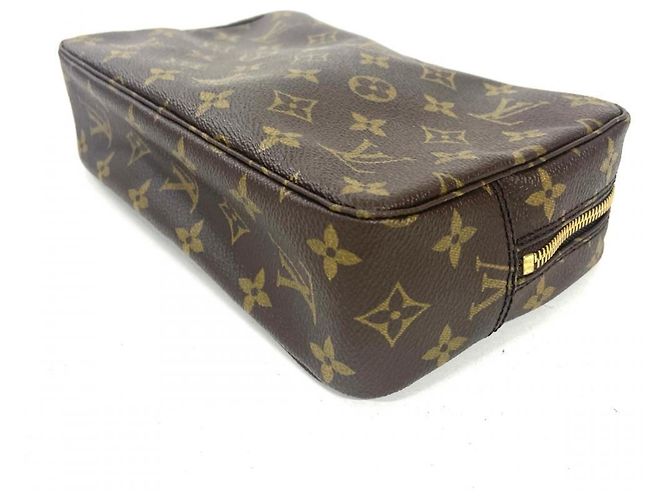 Louis Vuitton Monogram Canvas Trousse Toilette 23 Handbag Pouch Marrone - vista 2