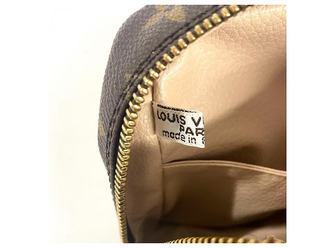 Louis Vuitton Monogram Canvas Trousse Toilette 23 Handbag Pouch Marrone - vista 3
