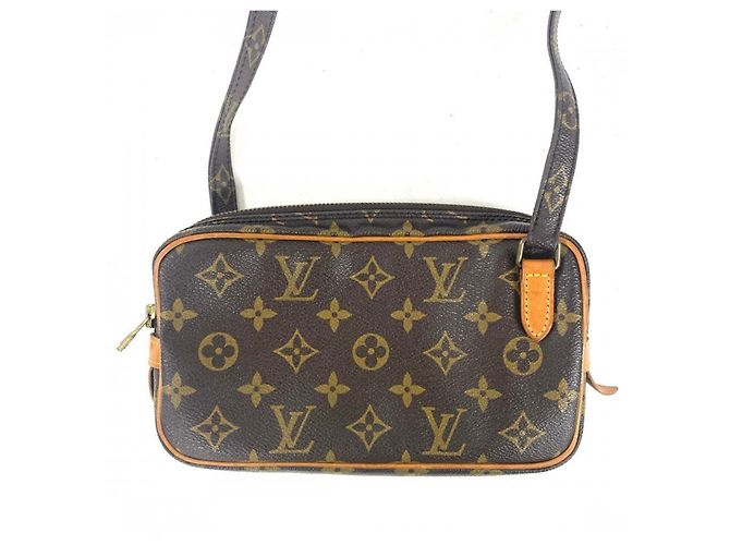 Borsa a tracolla Louis Vuitton Marly Bandoulière Marrone - vista 2