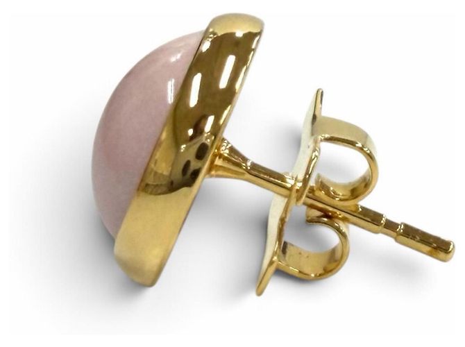 Hermès Orecchini Hermes Eclipse H-Post Rosa D'oro - vista 4