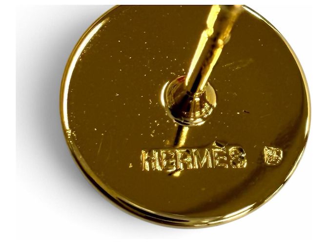 Hermès Orecchini Hermes Eclipse H-Post Rosa D'oro - vista 7