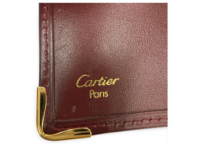 Cartera larga de piel Cartier Must de C-Motif Burdeos - vista 10