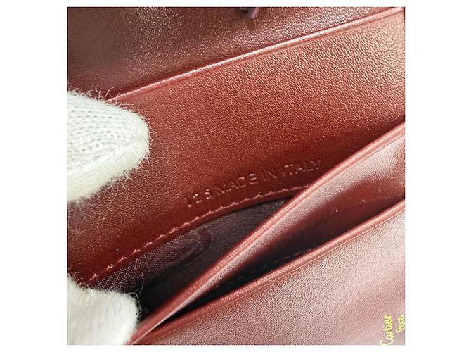 Cartera larga de piel Cartier Must de C-Motif Burdeos - vista 11