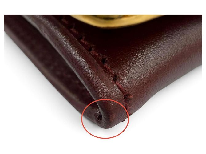 Cartera larga de piel Cartier Must de C-Motif Burdeos - vista 12