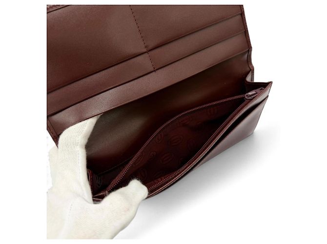Cartera larga de piel Cartier Must de C-Motif Burdeos - vista 6