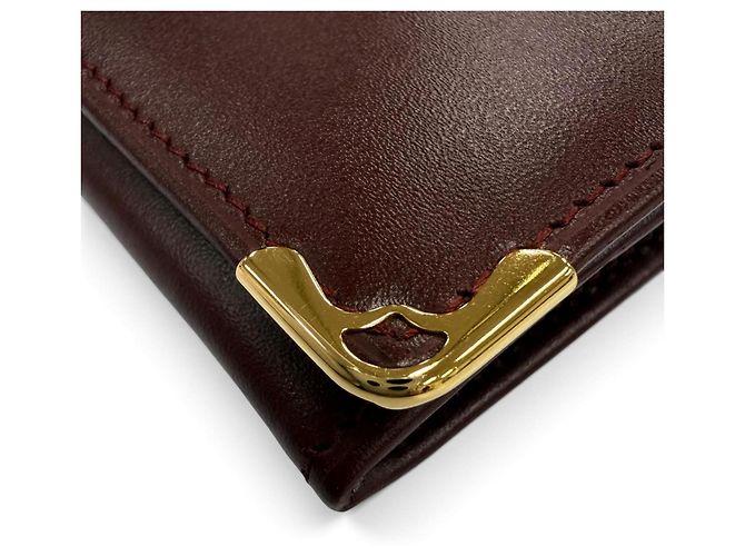 Cartera larga de piel Cartier Must de C-Motif Burdeos - vista 7