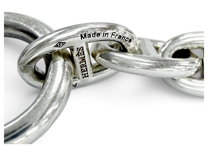 Hermès Bracciale con charm Hermes Silver 925 Argento - vista 4