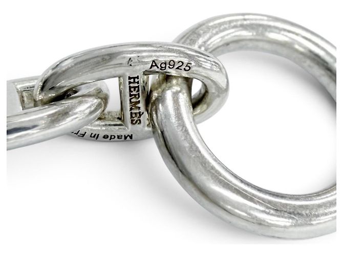 Hermès Bracciale con charm Hermes Silver 925 Argento - vista 5