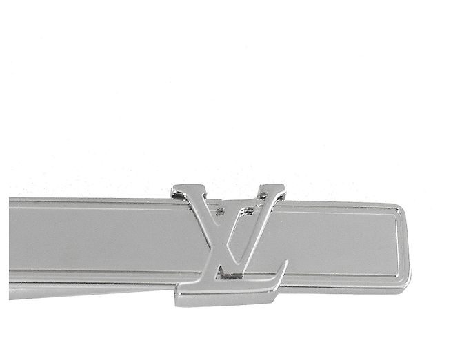 Spilla per cravatta Louis Vuitton in metallo argentato Argento - vista 6