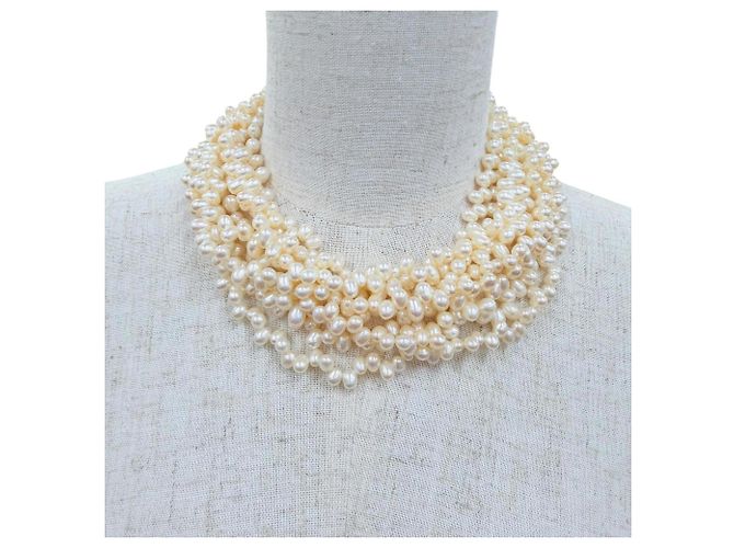 Collana di perle d'acqua dolce Torsade Tiffany & Co. Argento Bianco - vista 3