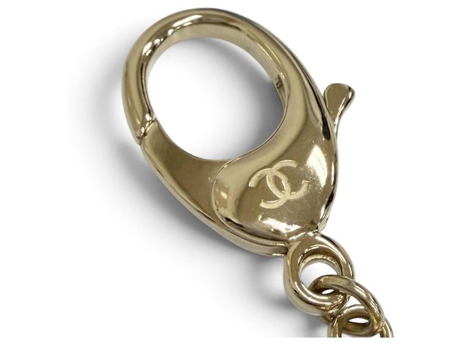 Portachiavi Ciondolo Chanel Coco Mark Nero D'oro - vista 7