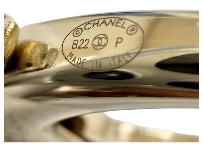 Portachiavi Ciondolo Chanel Coco Mark Nero D'oro - vista 8