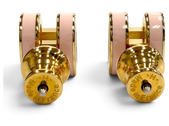 Hermès HERMES Mini Pop H Ohrringe Pink Golden - Ansicht 3