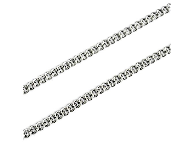 Collana CHANEL Vintage 06P Coco Mark con strass Argento - vista 7