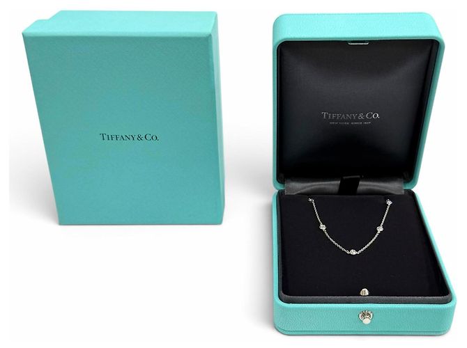 Bracciale Tiffany & Co. Elsa Peretti Diamond by the Yard Argento - vista 2