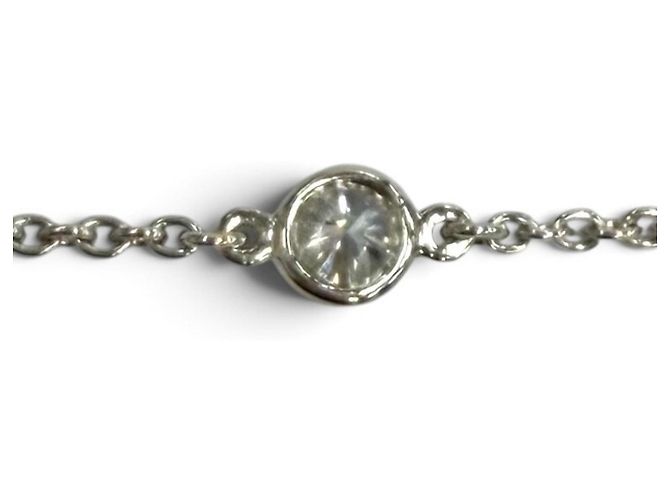 Bracciale Tiffany & Co. Elsa Peretti Diamond by the Yard Argento - vista 4