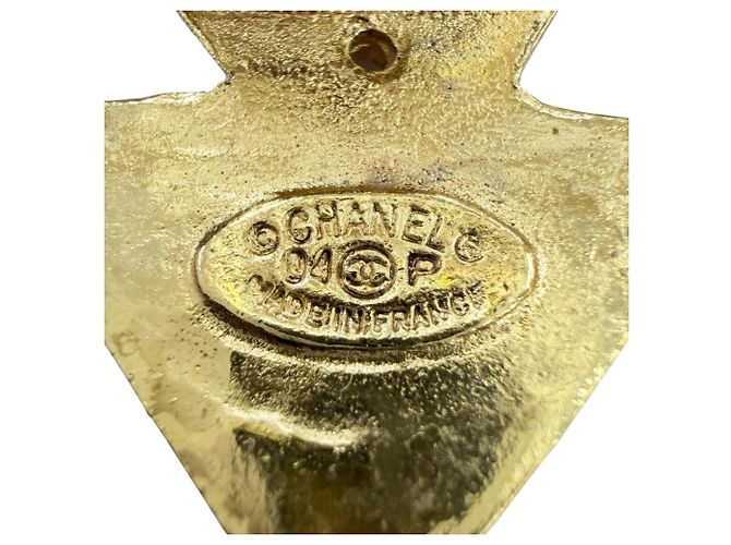 Orecchini a clip Chanel Vintage 04P Gold D'oro - vista 6
