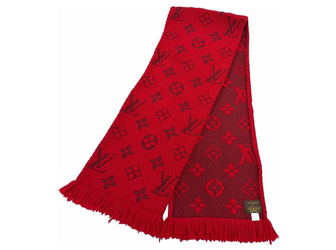 Stola con frange Ruby Monogram Louis Vuitton Rosso - vista 3