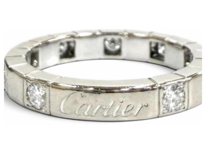 Anello Cartier Lanieres mezzo diamante D'oro - vista 5