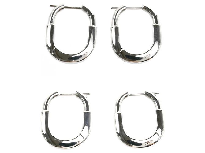 Tiffany & Co Orecchini a lobo Rock Small in oro bianco 18K Tiffany - vista 2