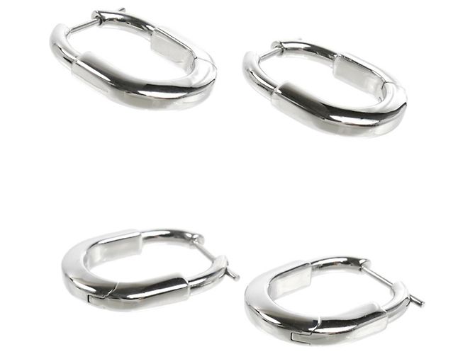 Tiffany & Co Orecchini a lobo Rock Small in oro bianco 18K Tiffany - vista 3