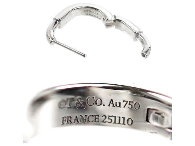 Tiffany & Co Orecchini a lobo Rock Small in oro bianco 18K Tiffany - vista 4