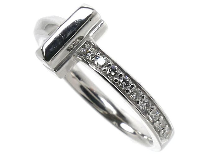 Tiffany & Co. T One Ring aus 18K Weißgold mit Diamant - Ansicht 2