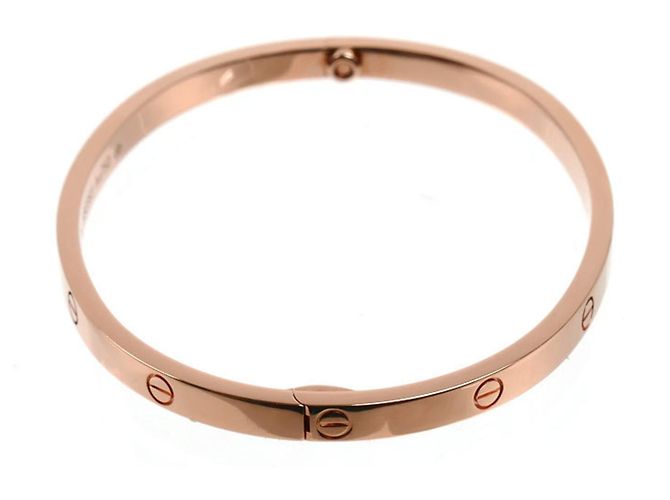 Bracciale con charm Cartier in oro rosa 18K - vista 2